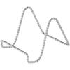 Bard's Twisted Silver Wire Easel Stand, 3" H x 3" W x 4.5" D, Pack of 6 view 1