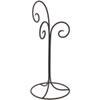 Bard's Black Wrought Iron 3 Arm Ornament Stand, 17" H x 7.5" W x 7.5" D, Pack of 2 view 1