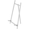 Bard's Satin Silver Metal Easel, 9" H x 5.25" W x 6" D, Pack of 2 view 1