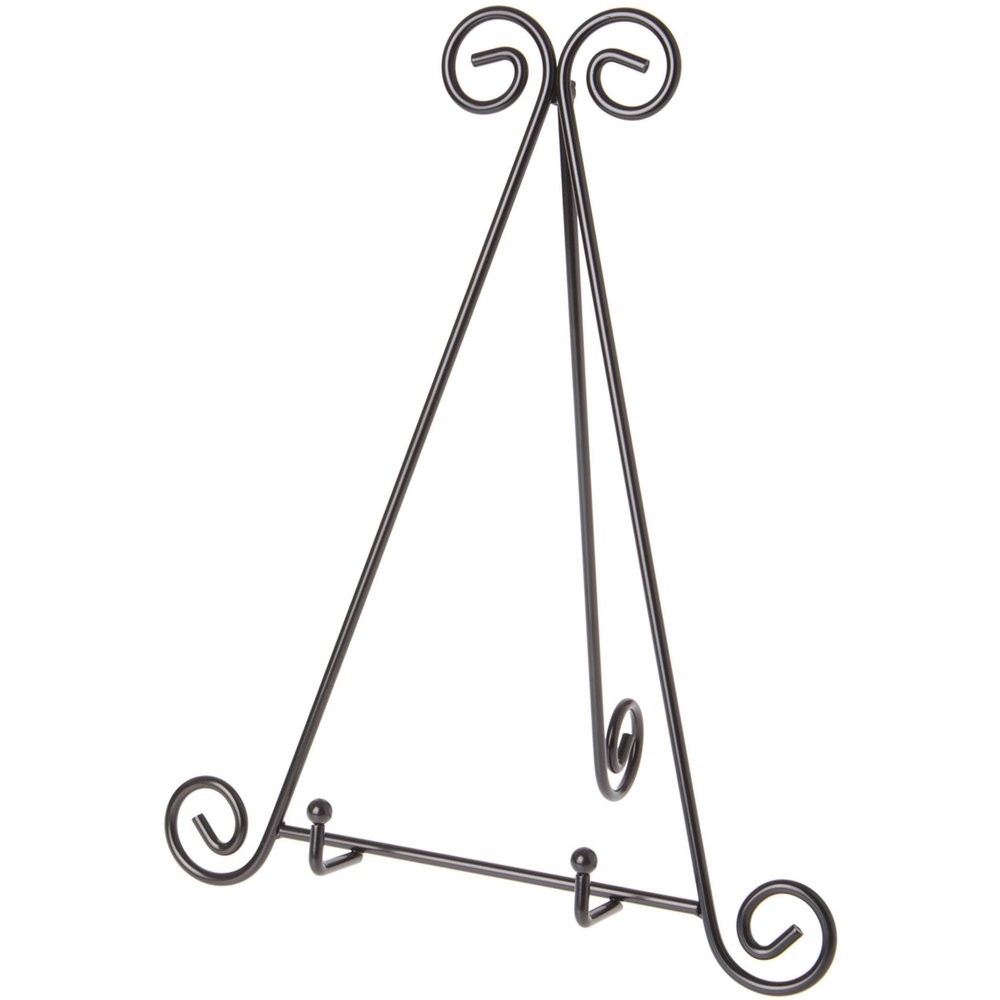 Bard's Black Metal Easel, 15" H x 12" W x 10" D (For 10.5" - 11.5" Plates), Pack of 3