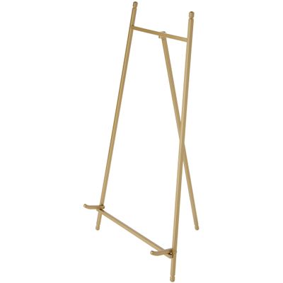 Bard's Satin Gold-toned Metal Easel, 16" H x 9" W x 9.5" D, Pack of 2