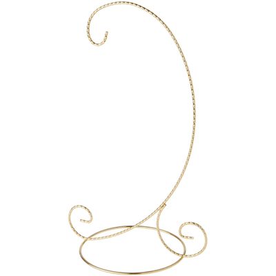 Bard's Twisted Gold-toned Ornament Stand, Large, 12.25" H x 5.5" W x 7.5" D, Pack of 3