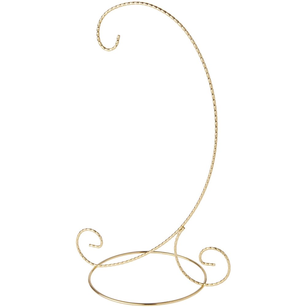 Bard's Twisted Gold-toned Ornament Stand, Large, 12.25" H x 5.5" W x 7.5" D, Pack of 3