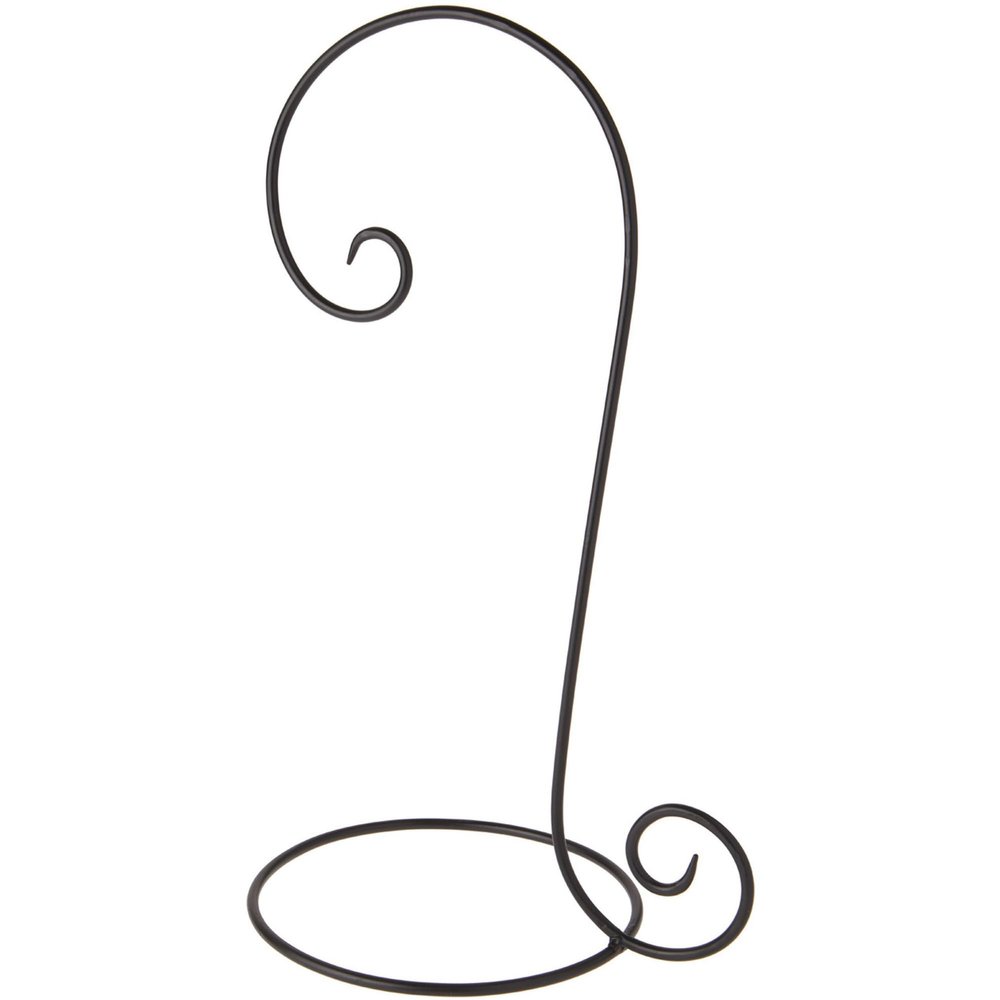 Bard's Black Wrought Iron Ornament Stand, 16" H x 7.5" W x 10" D, Pack of 5