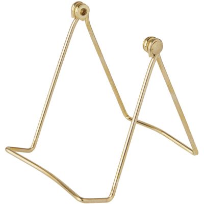 Bard's Folding Gold-toned Wire Easel Stand, 4" H x 4" W x 4.75" D, Pack of 3