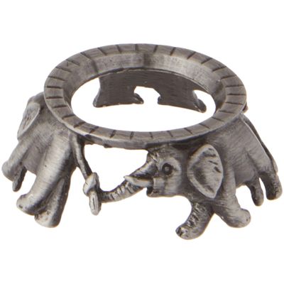 Bard's Pewter Egg Stand/Holder, Elephants, 0.875" Diameter (Fits Hen Sized Eggs), Pack of 6