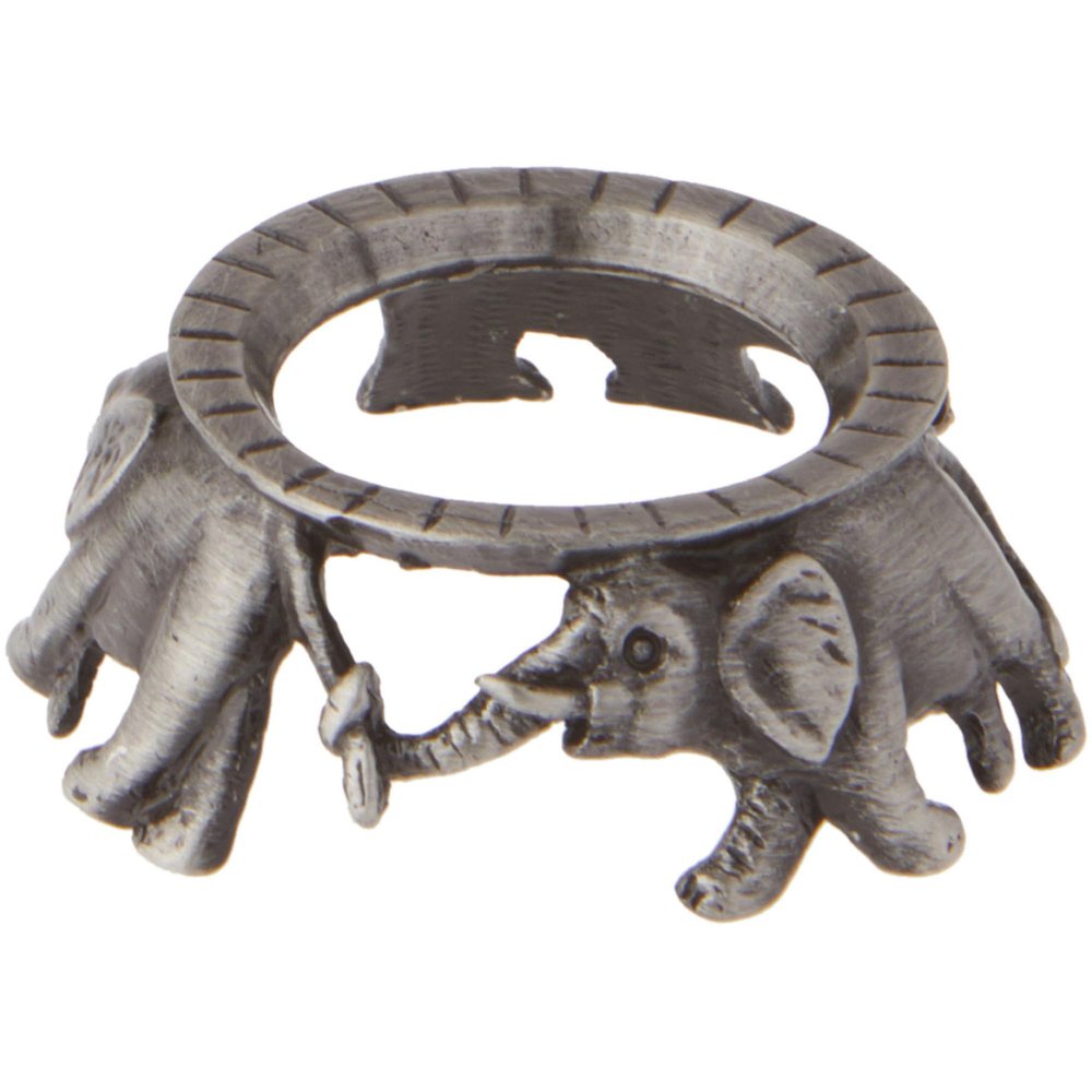 Bard's Pewter Egg Stand/Holder, Elephants, 0.875" Diameter (Fits Hen Sized Eggs), Pack of 6