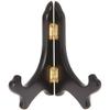 Bard's Hinged Black MDF Wood Plate Stand, 5" H x 5.75" W x 3.75" D (For 5" - 7.5" Plates), Pack of 3 view 1