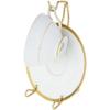 Bard's Twisted Gold-toned Cup and Saucer Stand, 7" H x 3.25" W x 3.5" D, Pack of 6 view 3