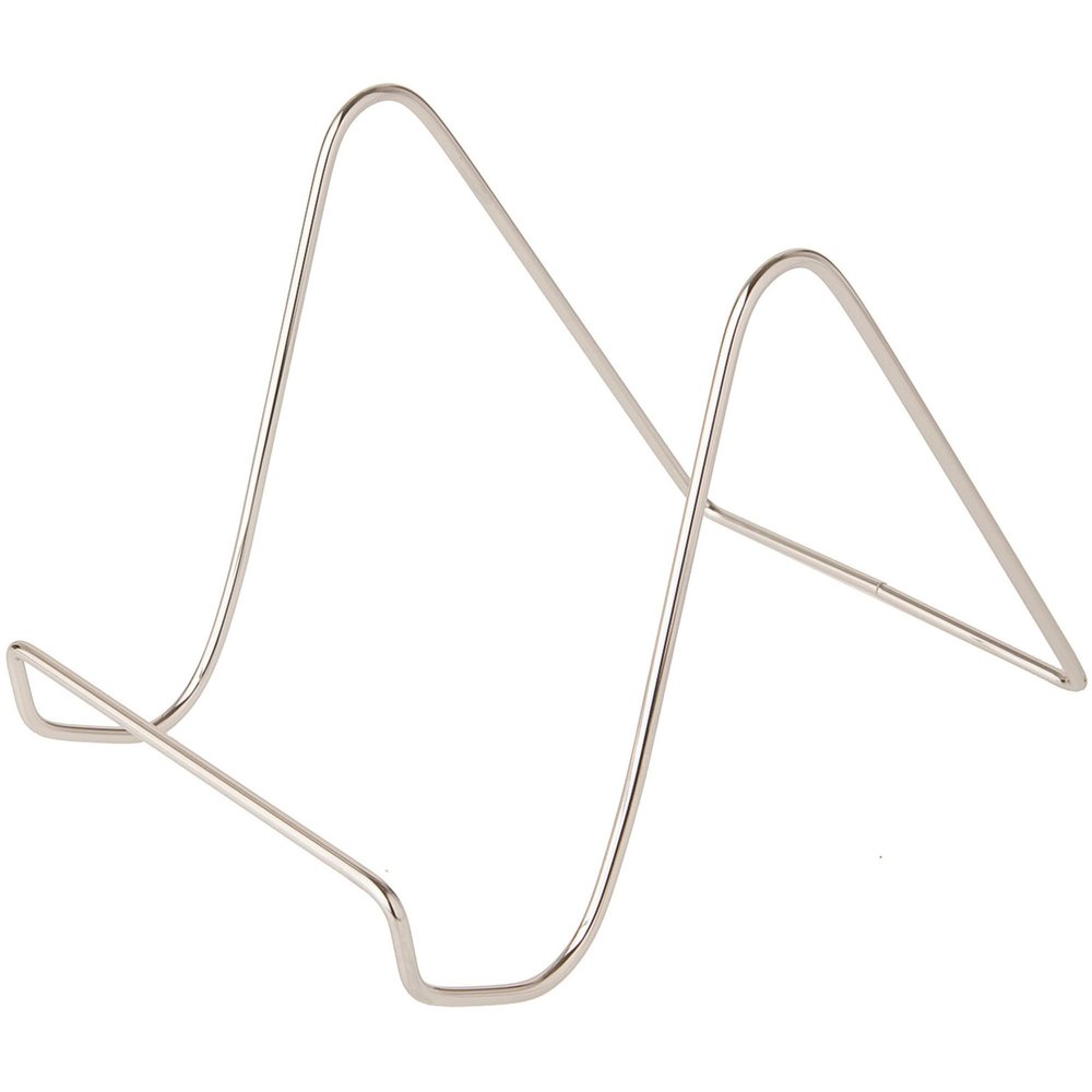 Bard's Plain Silver Wire Easel Stand, 6" H x 5.5" W x 8" D, Pack of 6
