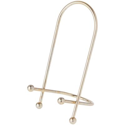 Bard's Brass Wire Easel, 7" H x 4" W x 3.25" D, Pack of 3