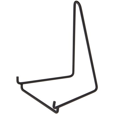 Bard's Black Wire Easel Stand, 6" H x 4" W x 4.5" D, Pack of 6