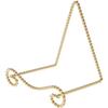 Bard's Shiny Gold-toned Wall Mountable Bowl Hanger, 6.5" H x 6.25" W x 5.5" D (For 9" - 10.5" Bowls), Pack of 2 view 1