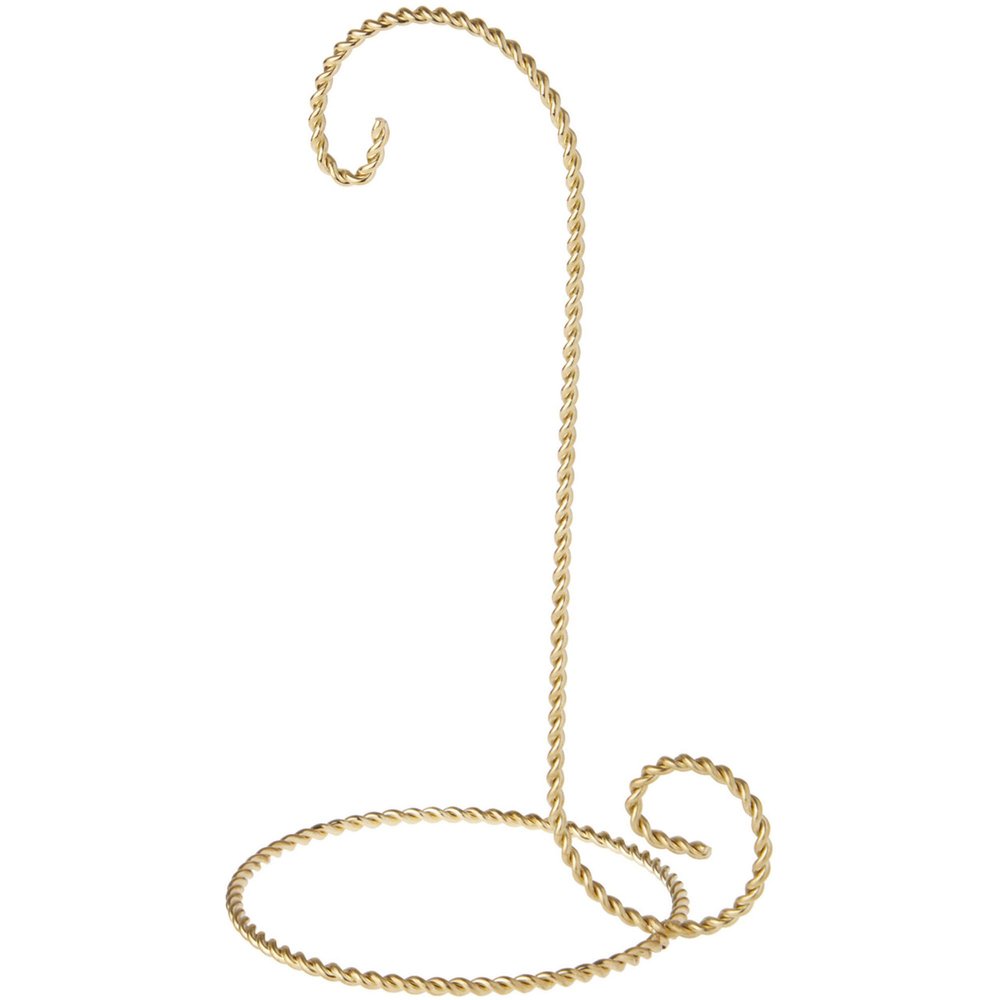 Bard's Twisted Gold-toned Ornament Stand, 8" H x 4" W x 4.5" D, Pack of 6