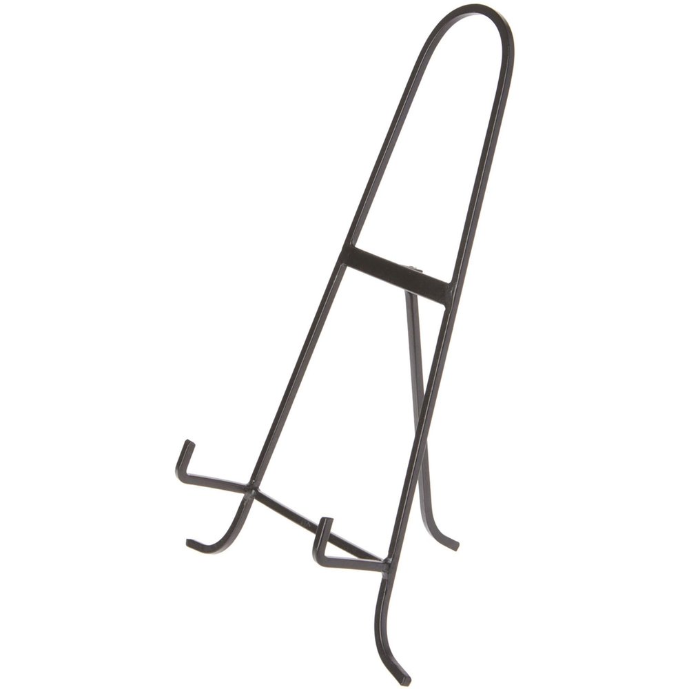 Bard's Black Wrought Iron Easel, 14.5" H x 9.375" W x 6" D (For 11" - 17" Plates), Pack of 2