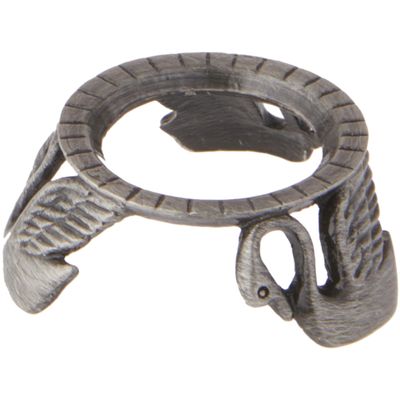 Bard's Pewter Egg Stand/Holder, Swans, 0.875" Diameter (Fits Hen Sized Eggs), Pack of 6