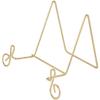 Bard's Music Note Scroll Gold-toned Wire Easel Stand, 3.5" H x 5.5" W x 4.25" D, Pack of 6 view 1