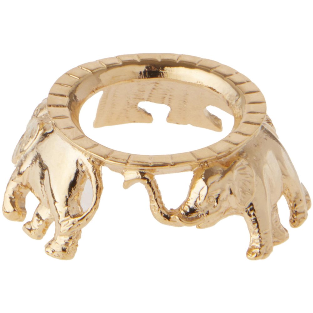 Bard's Gold-Toned Egg Stand/Holder, Elephants, 0.875" Diameter (Fits Hen Sized Eggs), Pack of 6