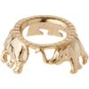 Bard's Gold-Toned Egg Stand/Holder, Elephants, 0.875" Diameter (Fits Hen Sized Eggs), Pack of 6 view 1