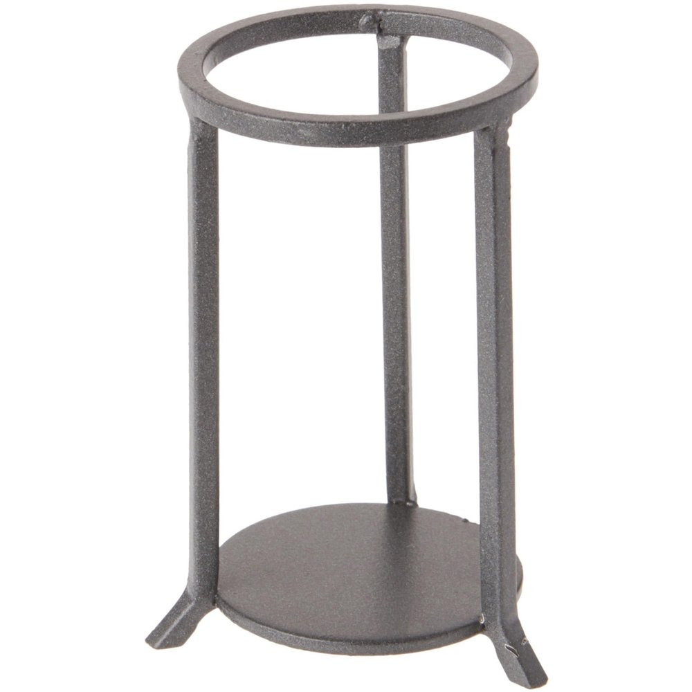 Bard's Dark Gray Wrought Iron Egg Stand/Holder, Straight Leg, 2.125" Diameter, Pack of 3