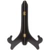 Bard's Hinged Black MDF Wood Plate Stand, 11" H x 8.5" W x 6" D (For 10" - 14" Plates), Pack of 6 view 1