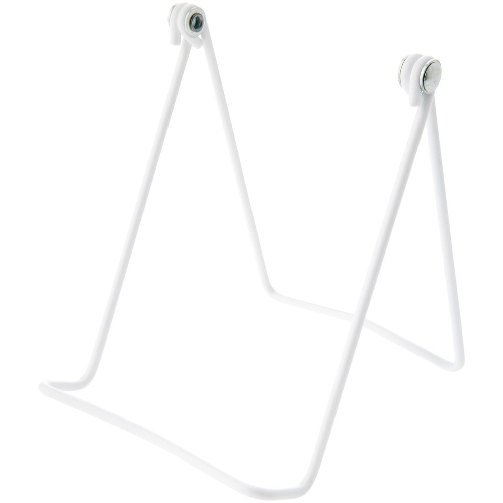 Bard's Vinyl Covered White Wire Easel Stand, 6" H x 4.5" W x 6" D, Pack of 3