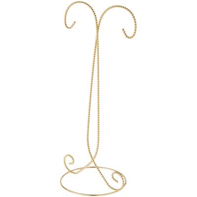 Bard's Twisted 2 Tier Gold-toned Ornament Stand, 14" H x 6.5" W x 5.25" D, Pack of 2