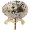 Bard's Brass-toned Egg Stand/Holder, Small Scroll Leg, 0.625" Diameter (Fits Hen Sized Eggs), Pack of 6 view 3