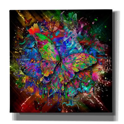 Epic Graffiti 'Monarch' Canvas Wall Art, 18"x18"