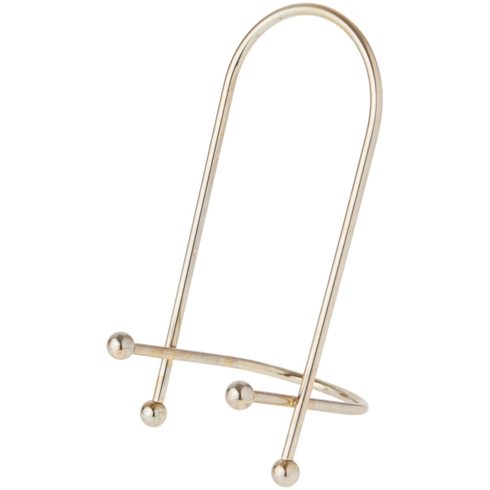 Bard's Brass Wire Easel, 7" H x 4" W x 3.25" D, Pack of 6