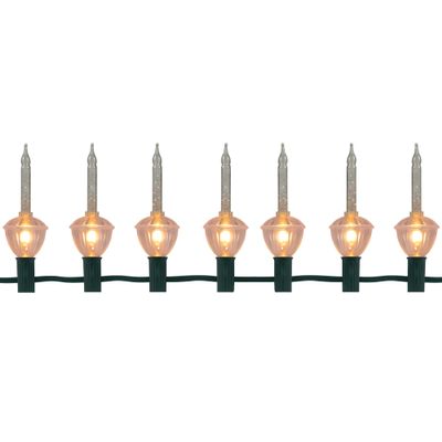 Holiday Bright Lights Indoor/Outdoor 7' Bubble Light Set - Silver Glitter