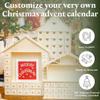 Sleigh Wooden Advent Calendar 12 x 20 Inch, Pack of 1 Christmas Advent Calendar With 24 Empty Drawers for Crafts, by Woodpeckers view 2