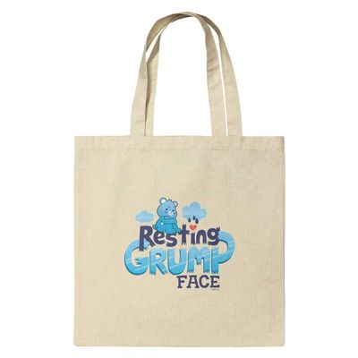 GRAPHICS & MORE Care Bears: Unlock the Magic Resting Grump Face Grocery Travel Reusable Tote Bag