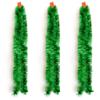 AmaoBazaar Tinsel Garland Christmas Garland Celebrate a Holiday New Years Eve Party Indoor and Outdoor Tinsel Decorations Supplies (3 Pack, Green) view 1
