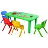 JF World Kids Colorful Plastic Table and 4 Chairs Set view 2