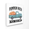 Stupell Industries Pumpkin Patch Truck Fall Autumn Seasonal Design Canvas, 17 x 17, Multi-Color view 1