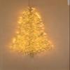 Queens of Christmas Wall Mount Warm White LED Tree, Gold view 1