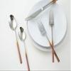 Cambridge Silversmiths Kelvin Copper Ombre Satin Mirror 18/8-20 Piece Flatware Set view 4