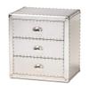 Baxton Studio Nightstands, Silver view 1