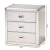 Baxton Studio Nightstands, Silver view 3