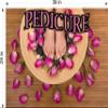 Pedicure II Salon Sign Advertising Marketing Dcor Horizontal (Perforated 70/30 See Through Window Vinyl (Outdoors), 36W x 24H) view 2