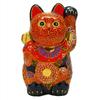 (Aito) Kutyaya Ware Maneki Cat Mori Figurine, 4, Navy Blue view 1