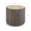 SIMPLIHOME Larissa Round Pouf - 18 inch Wide Hand Braided Jute Ottoman in Natural, Boho Footstool or Extra Seating for Living Room, Bedroom, or Kids Room with Polystyrene Bead Filling, Assembled view 3