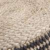 SIMPLIHOME Larissa Round Pouf - 18 inch Wide Hand Braided Jute Ottoman in Natural, Boho Footstool or Extra Seating for Living Room, Bedroom, or Kids Room with Polystyrene Bead Filling, Assembled view 4