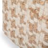 SIMPLIHOME Cullen Boho Cube Pouf in Natural Woven Wool and Jute for the Living Room, Bedroom and Kids Room view 4