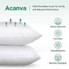 Acanva Decorative Square Throw Pillow Inserts for Sofa Bed Couch & Chairs, 24x24(4 Count), White view 3