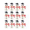 20 Pieces Miniature Flocked Snowmen for Home Projects, Crafting, Decorating for Holidays and More view 1