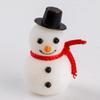 20 Pieces Miniature Flocked Snowmen for Home Projects, Crafting, Decorating for Holidays and More view 2