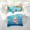 REALIN Santa Claus Duvet Cover Set Christmas Balloon Gift elk Bedding Snow House Christmas Tree Bed Sets,2/3/4PCS Microfiber Quilt Covers/Sheets/Pillow Shams,Twin/Full/Queen/King Size view 4