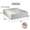 Dream Solutions USA Dream Sleep Legacy None Flip 1-Sided King Mattress and Low Profile Box Spring Set with Mattress Cover Protector Included - Good for Your Back, Longlasting view 2